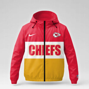Kansas City Chiefs x Premium NFL Strength Through Christ Windbreaker Jacket TTH260500