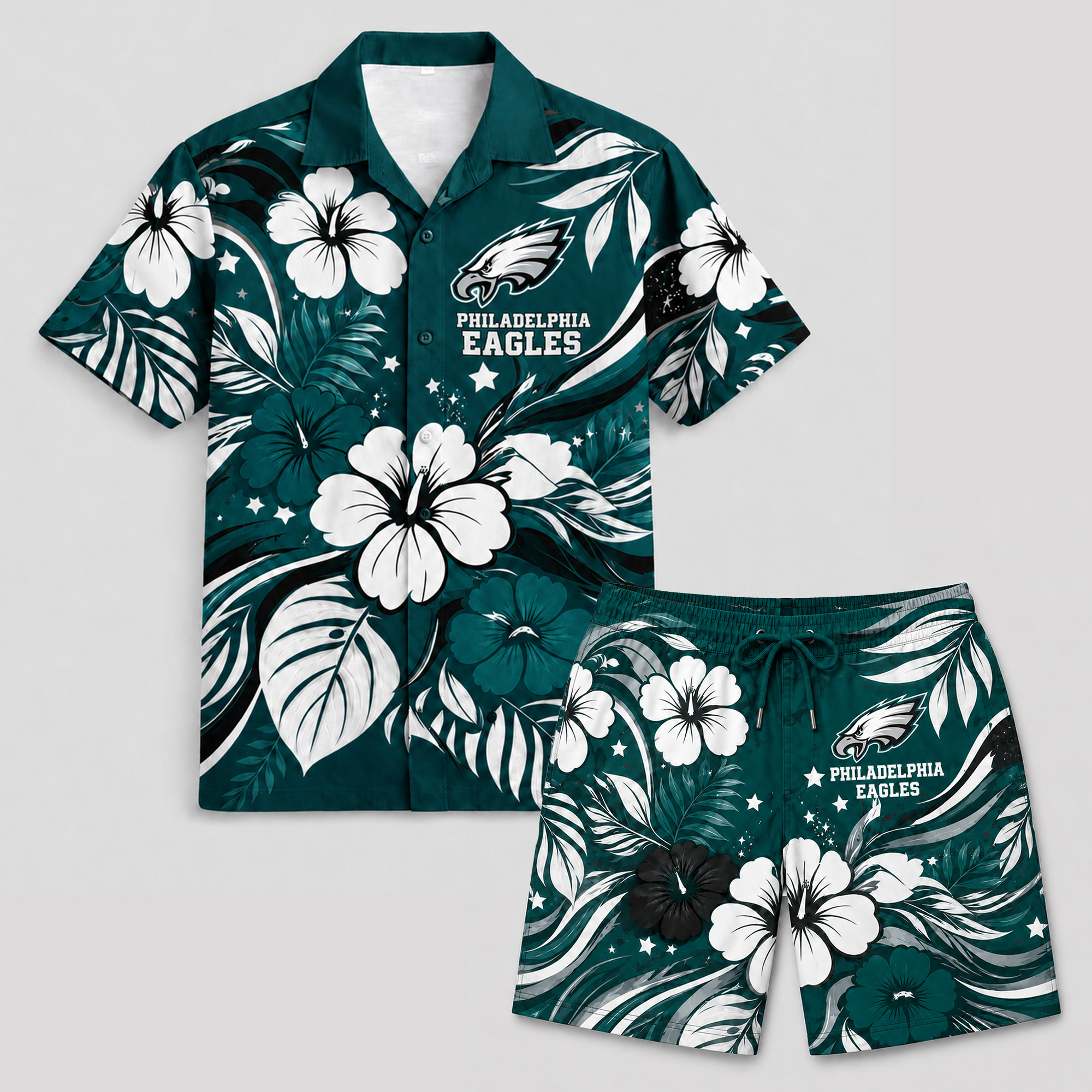 Philadelphia Eagles x Premium NFL Floral Hawaii Set TTH260501