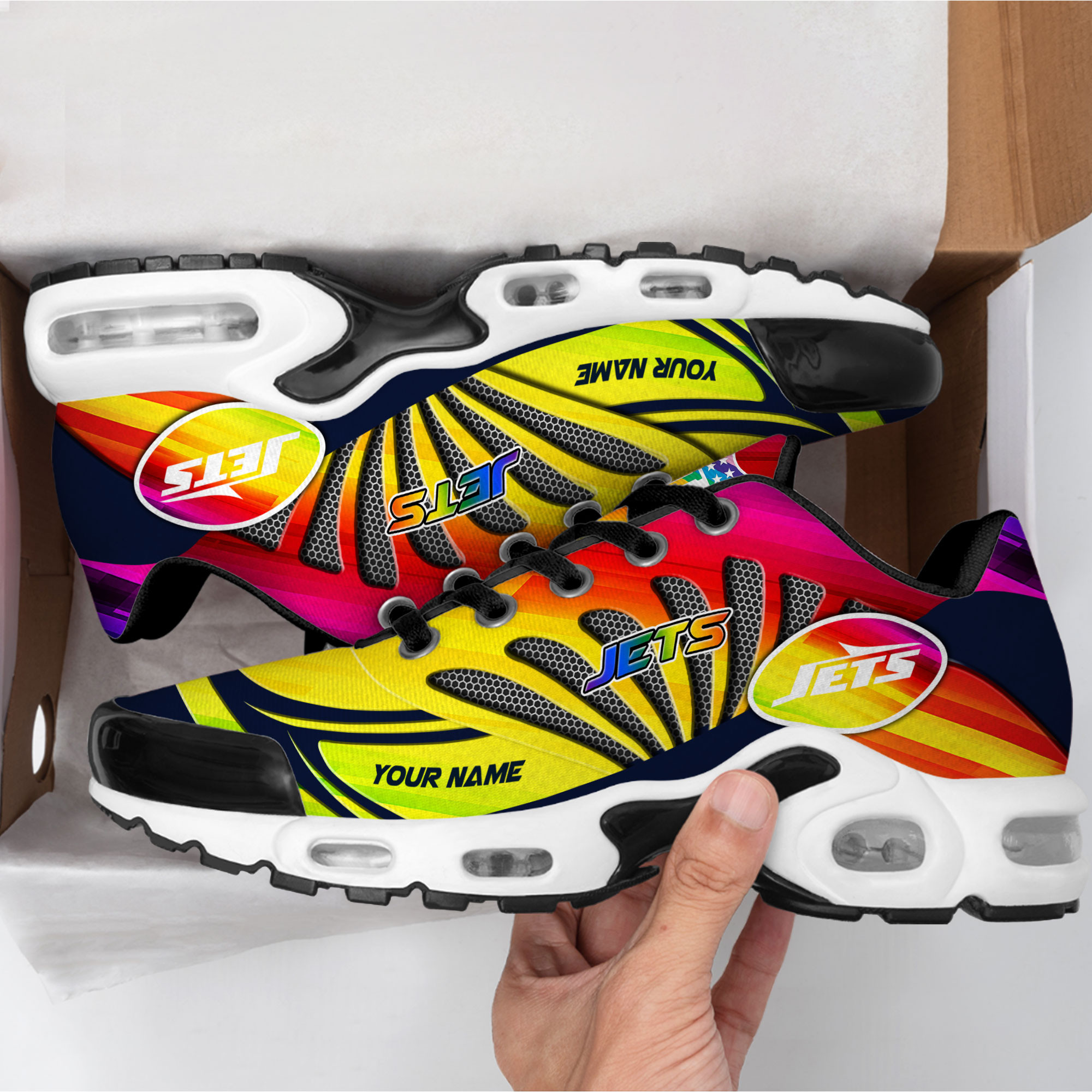 New York Jets x Premium NFL Pride Month Air Max Shoes TTH260503 - Image 2