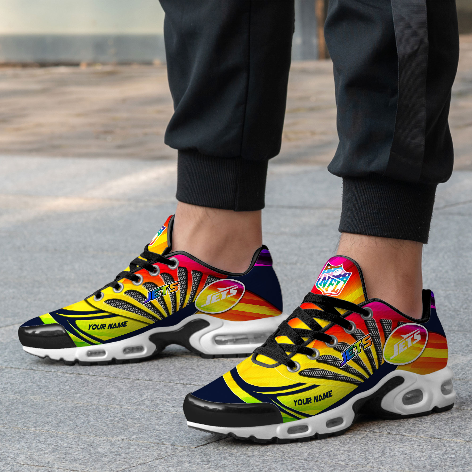 New York Jets x Premium NFL Pride Month Air Max Shoes TTH260503 - Image 3