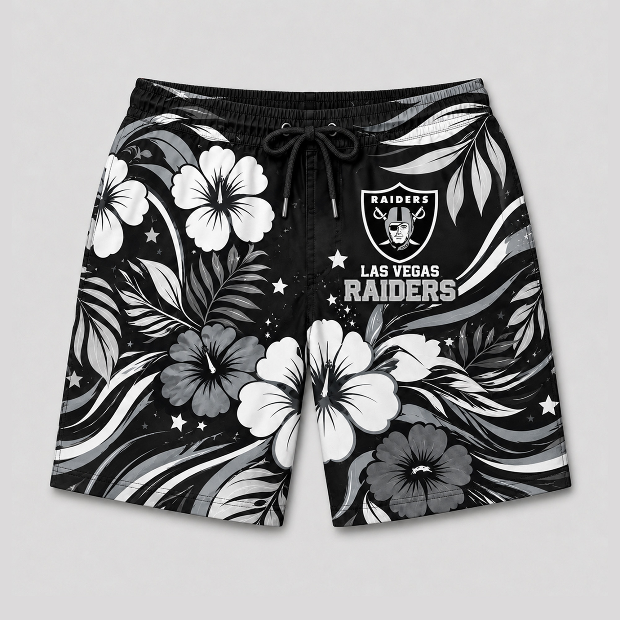 Las Vegas Raiders x Premium NFL Floral Hawaii Set TTH260501 - Image 3