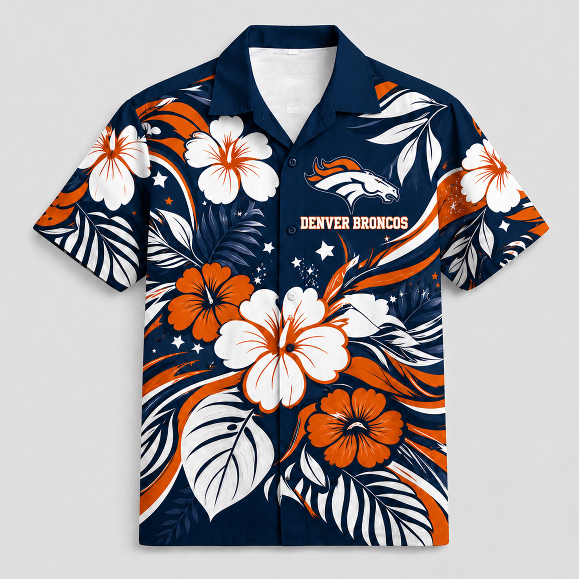 Denver Broncos x Premium NFL Floral Hawaii Set TTH260501 - Image 2