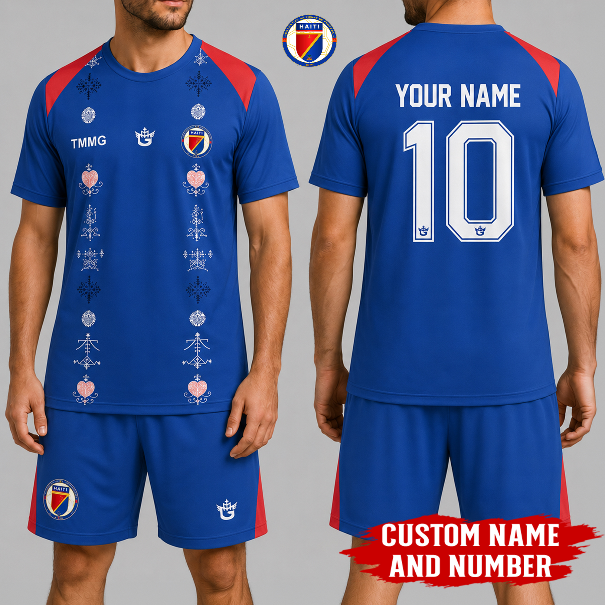Haiti x Premium WC26 Personalized Soccer Set 3D Shirt TTH260502 - Image 2
