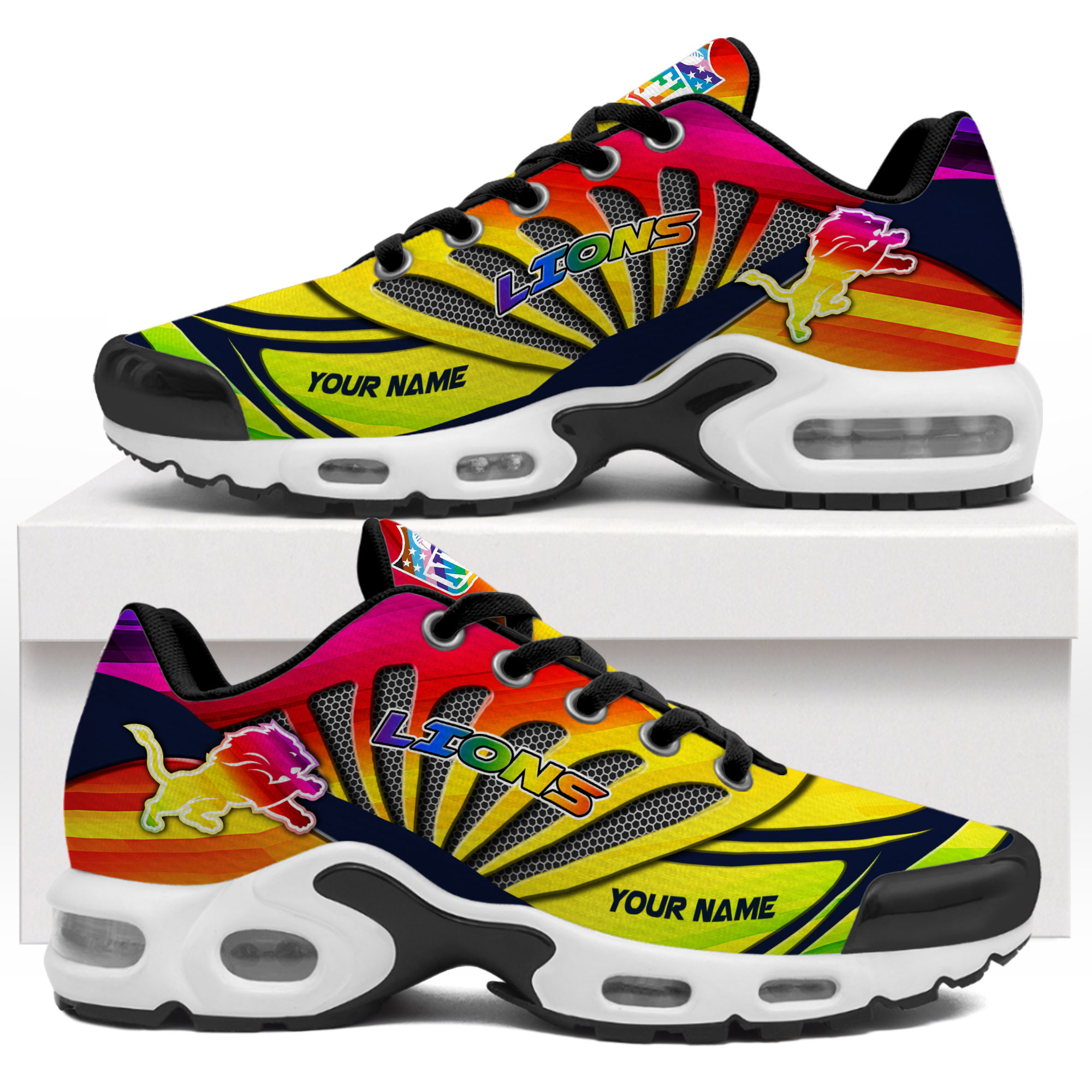 Detroit Lions x Premium NFL Pride Month Air Max Shoes TTH260503