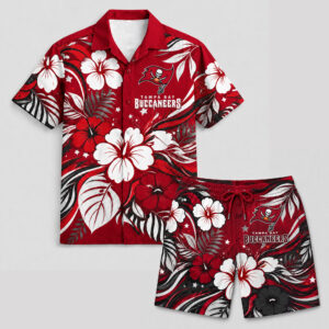 Tampa Bay Buccaneers x Premium NFL Floral Hawaii Set TTH260501