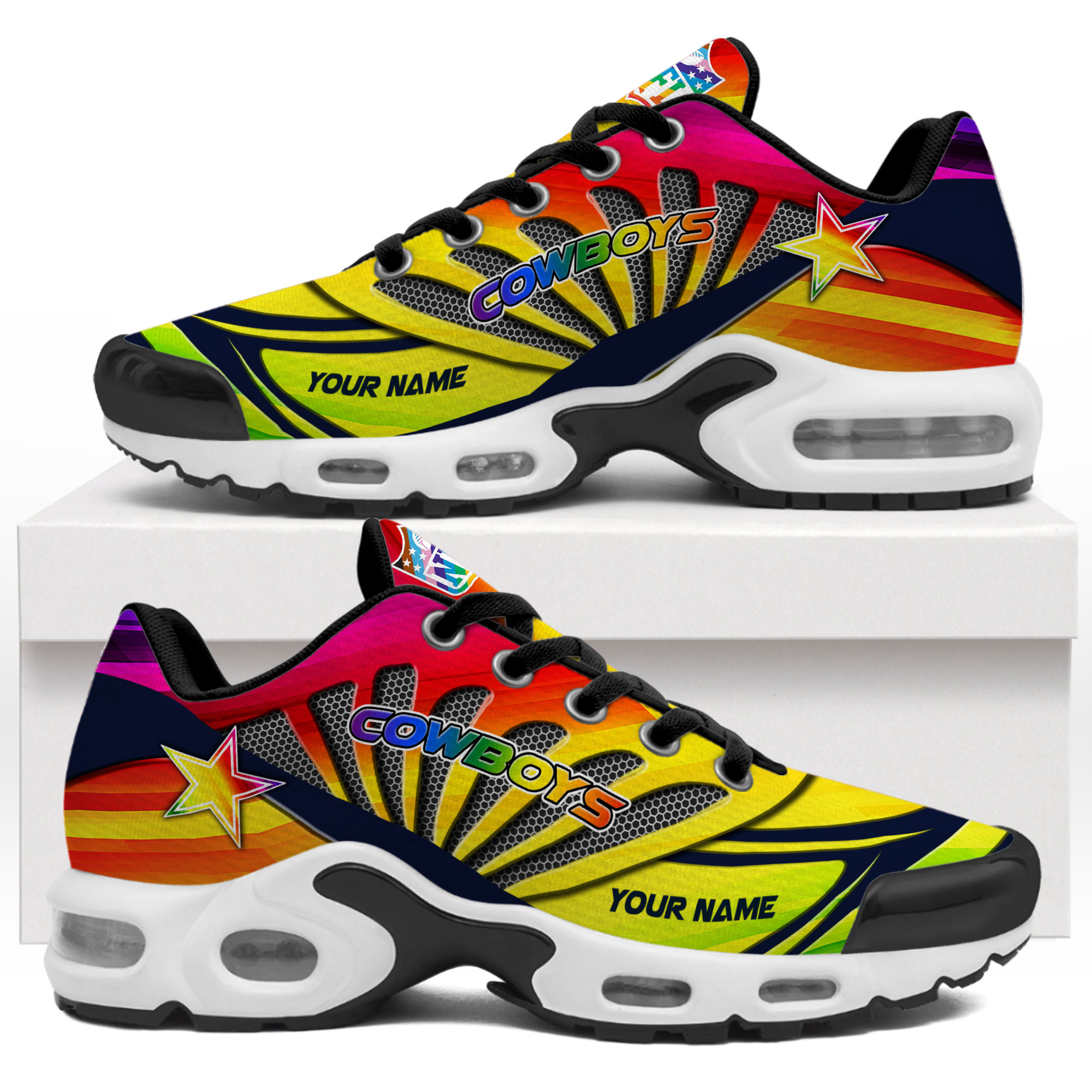 Dallas Cowboys x Premium NFL Pride Month Air Max Shoes TTH260503