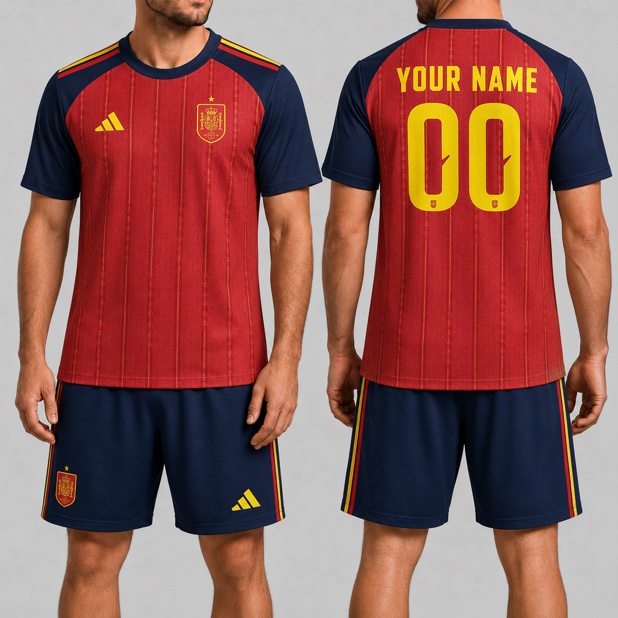 Spain x Premium WC26 Personalized Soccer Set 3D Shirt TTH260502