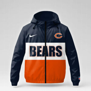 Chicago Bears x Premium NFL Strength Through Christ Windbreaker Jacket TTH260500