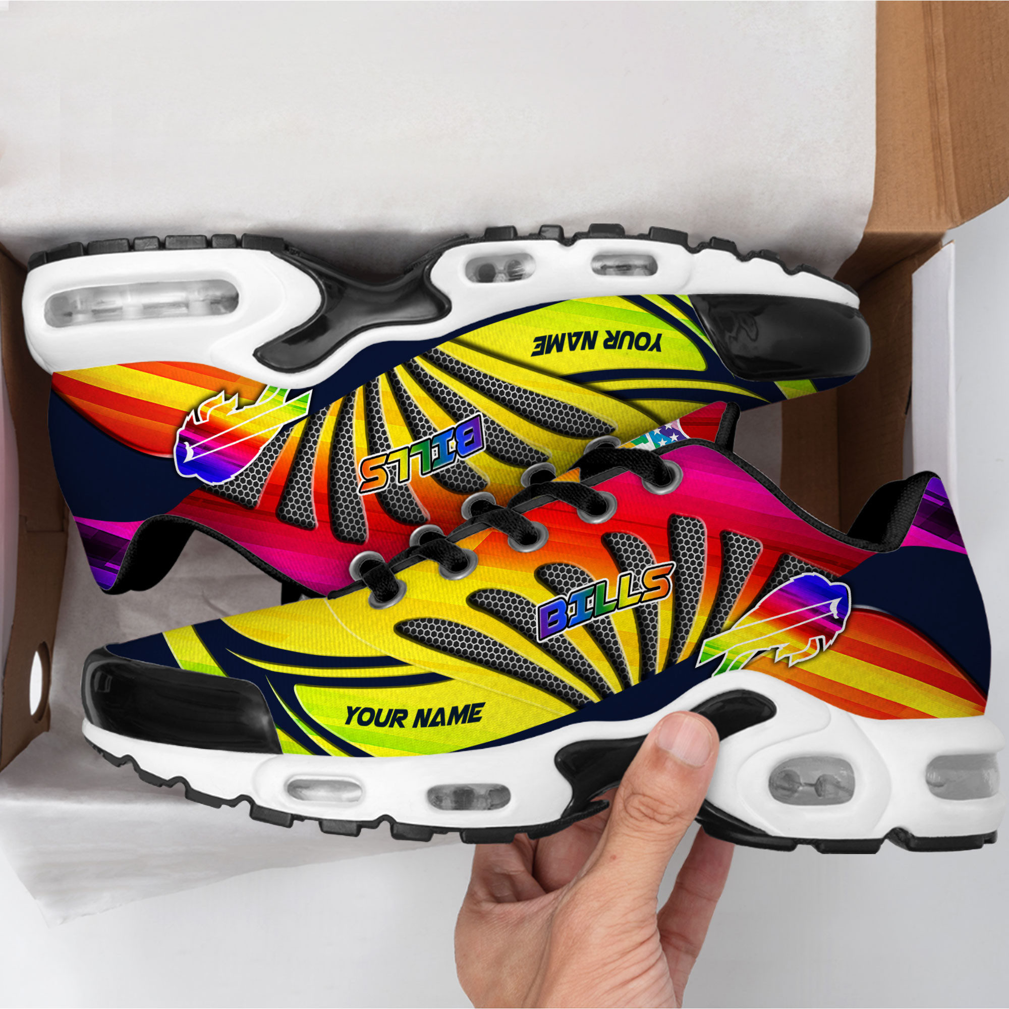 Buffalo Bills x Premium NFL Pride Month Air Max Shoes TTH260503 - Image 2
