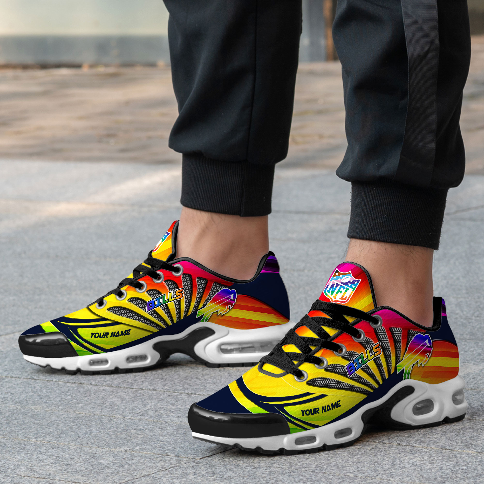 Buffalo Bills x Premium NFL Pride Month Air Max Shoes TTH260503 - Image 3