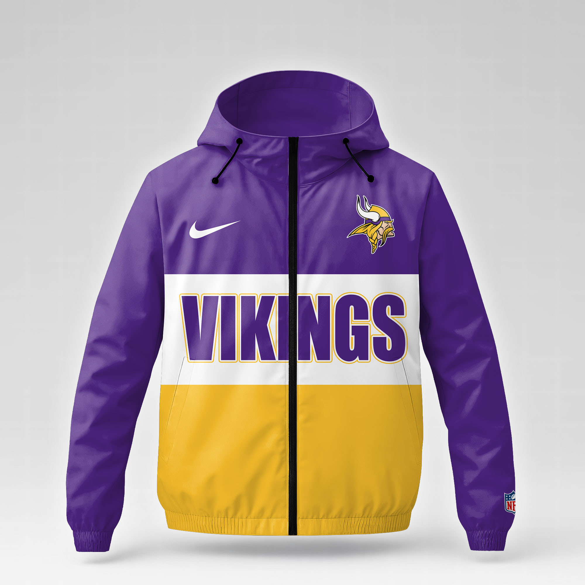 Minnesota Vikings x Premium NFL Strength Through Christ Windbreaker Jacket TTH260500