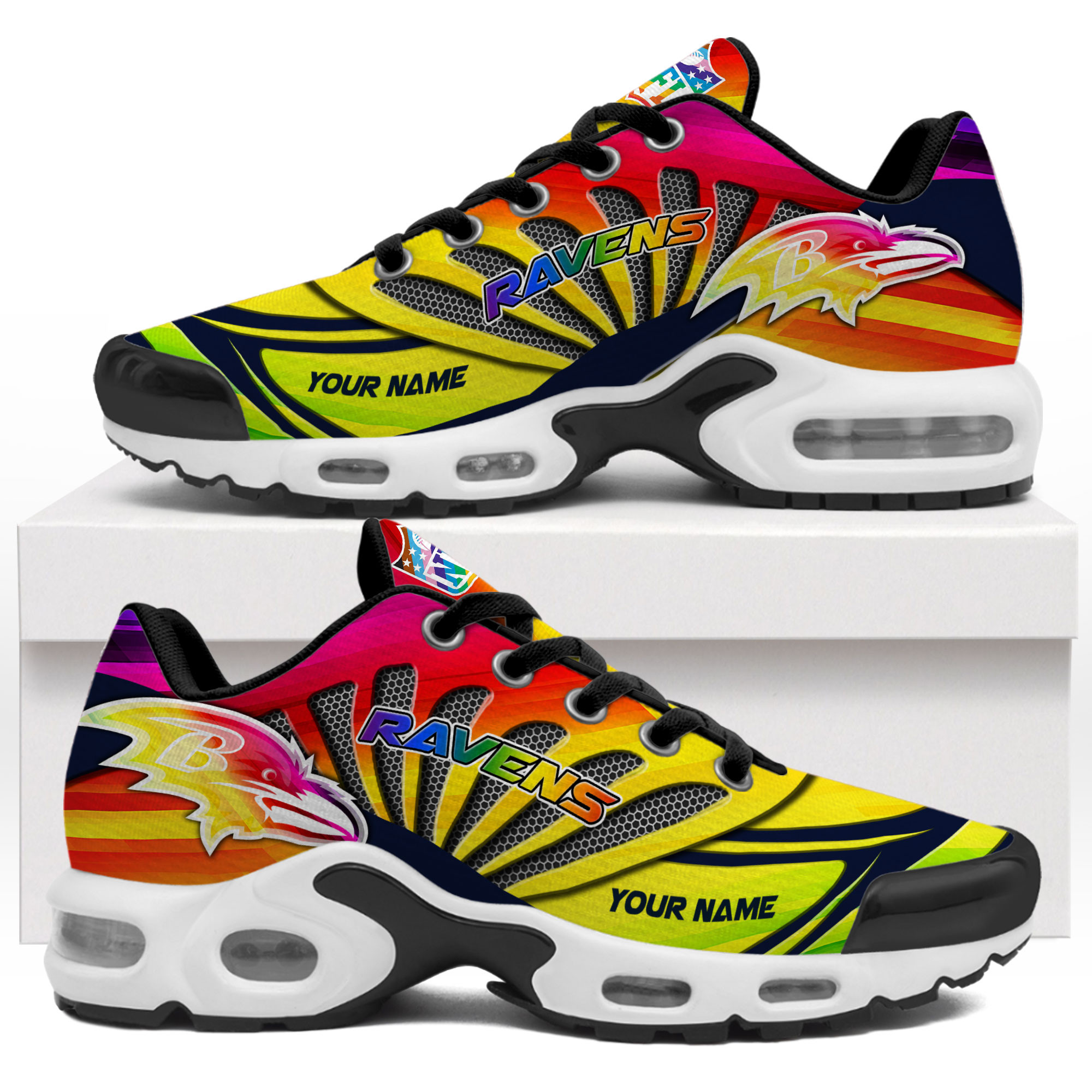 Baltimore Ravens x Premium NFL Pride Month Air Max Shoes TTH260503