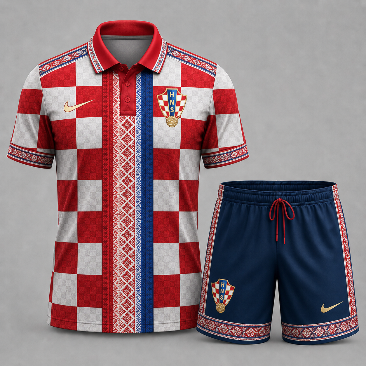 Croatia x Premium WC26 Culture Polo & Shorts Set TTH260506