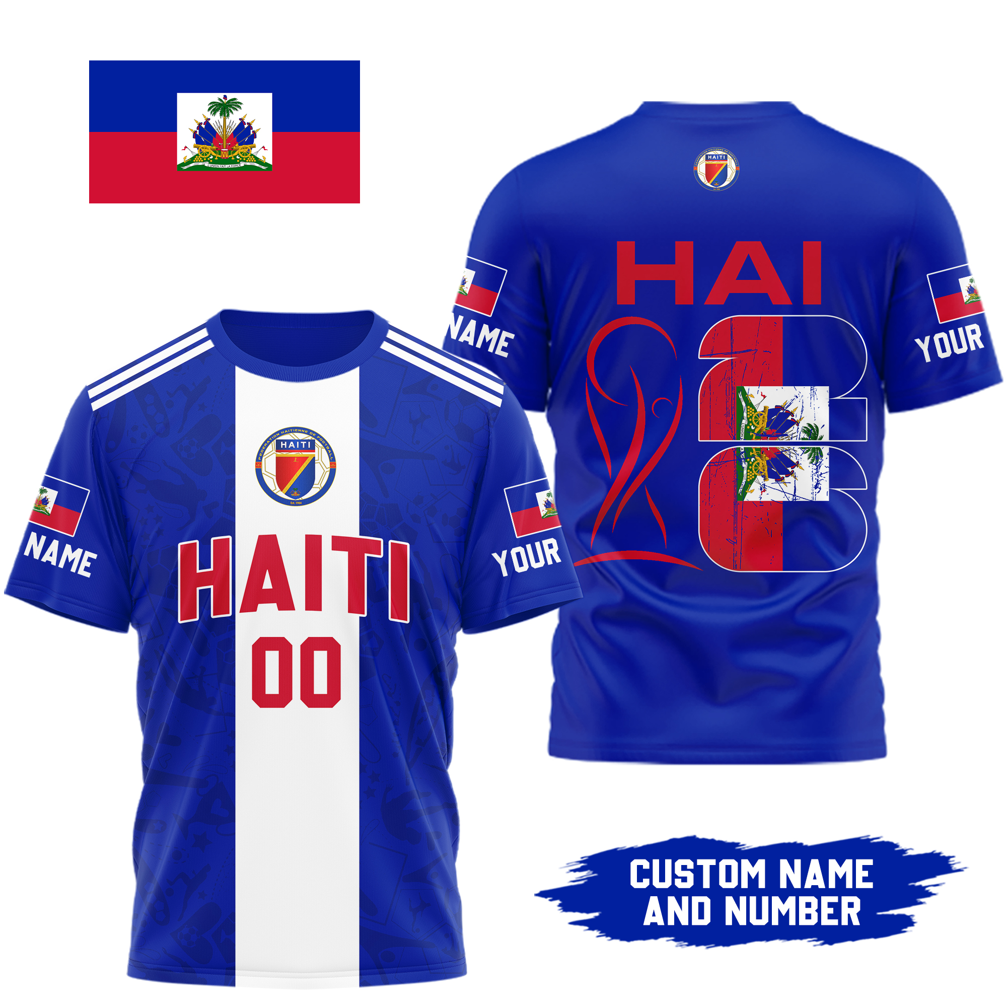 Haiti x Premium WC26 Personalized Pride Legacy 3D Shirt TTH260508 - Image 2