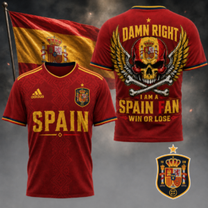 Spain x Premium WC26 Skull Pride 3D Shirt TTH260507