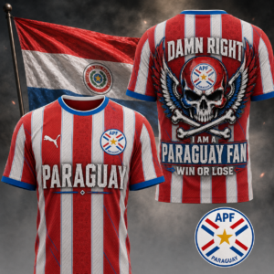 Paraguay x Premium WC26 Skull Pride 3D Shirt TTH260507