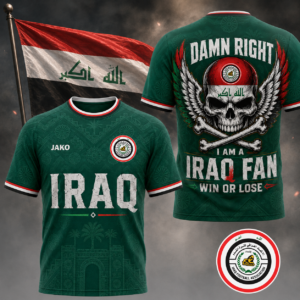 Iraq x Premium WC26 Skull Pride 3D Shirt TTH260507