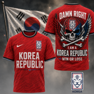 Korea Republic x Premium WC26 Skull Pride 3D Shirt TTH260507