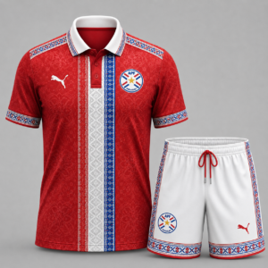 Paraguay x Premium WC26 Culture Polo & Shorts Set TTH260506