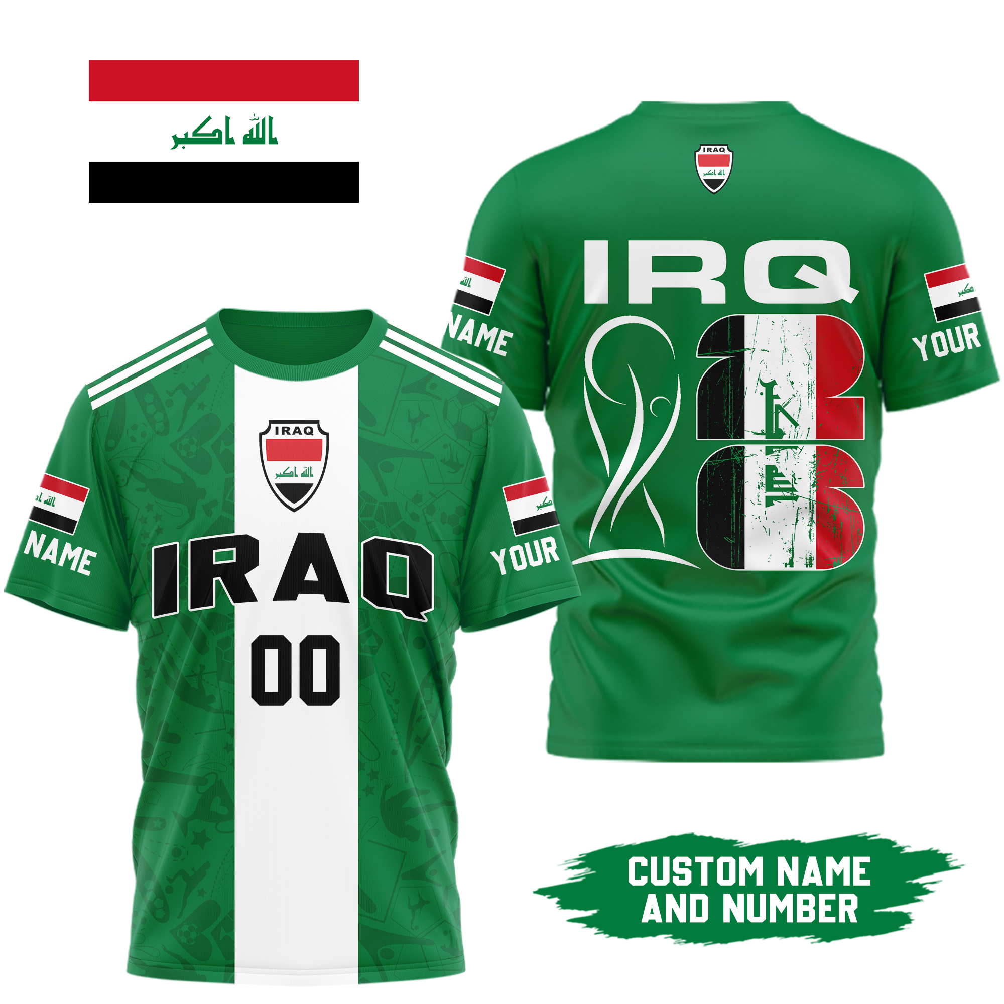 Iraq x Premium WC26 Personalized Pride Legacy 3D Shirt TTH260508 - Image 2
