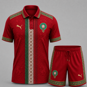 Morocco x Premium WC26 Culture Polo & Shorts Set TTH260506