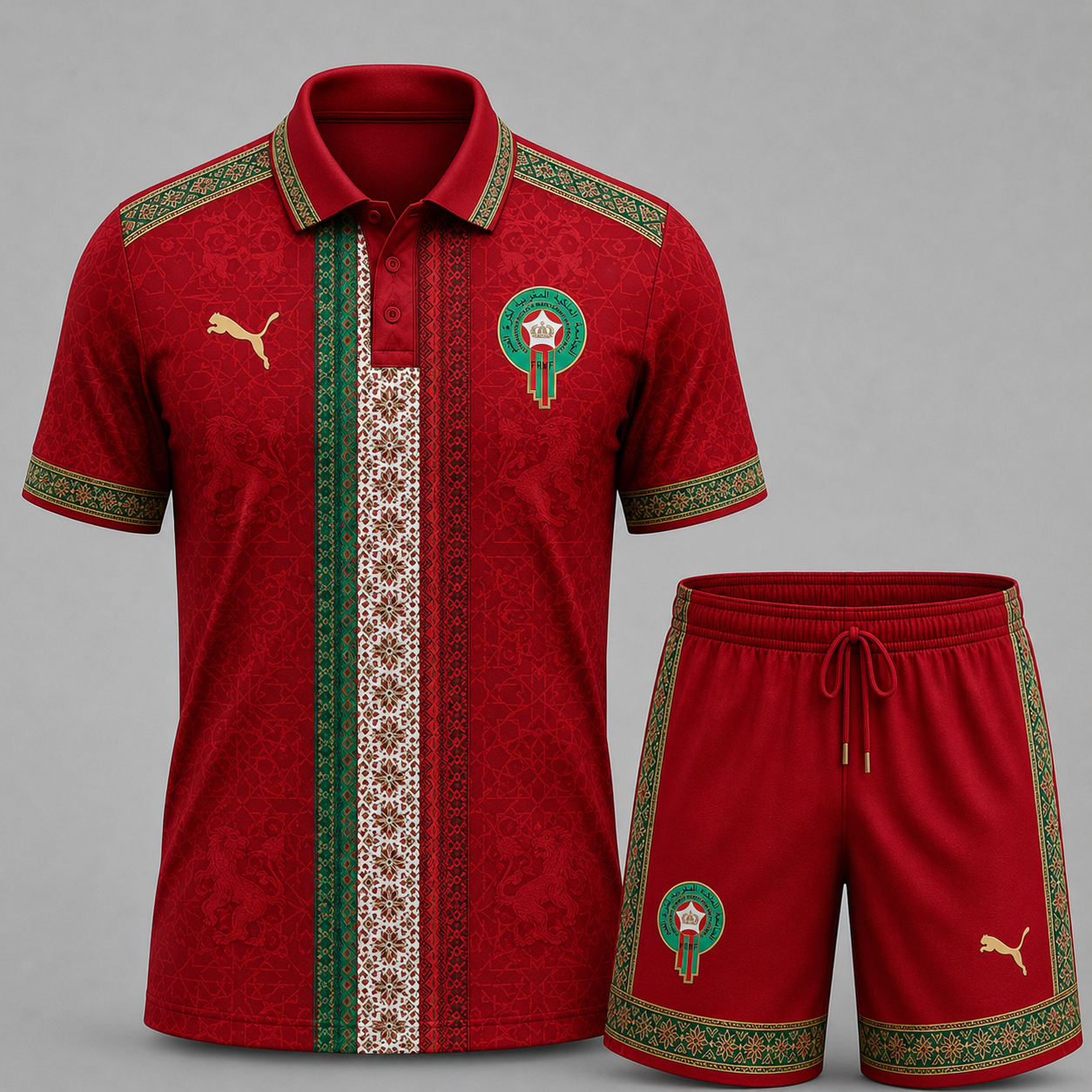 Morocco x Premium WC26 Culture Polo & Shorts Set TTH260506