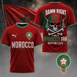 Morocco x Premium WC26 Skull Pride 3D Shirt TTH260507