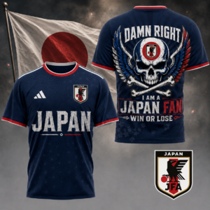 Japan x Premium WC26 Skull Pride 3D Shirt TTH260507