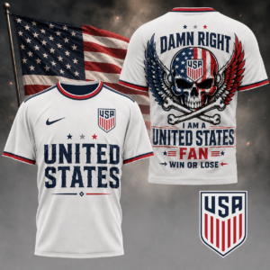 United States x Premium WC26 Skull Pride 3D Shirt TTH260507