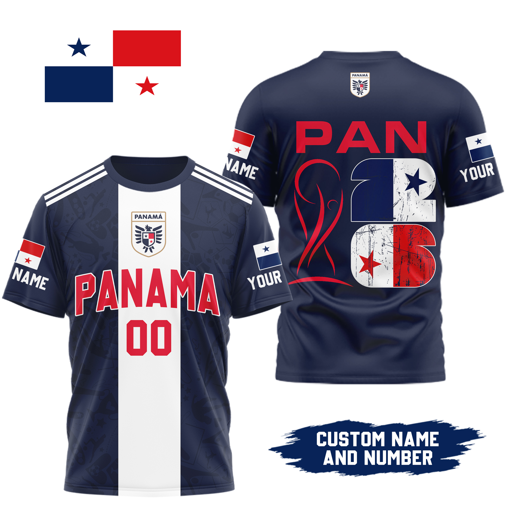 Panama x Premium WC26 Personalized Pride Legacy 3D Shirt TTH260508 - Image 2