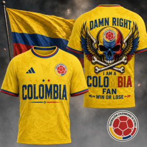 Colombia x Premium WC26 Skull Pride 3D Shirt TTH260507