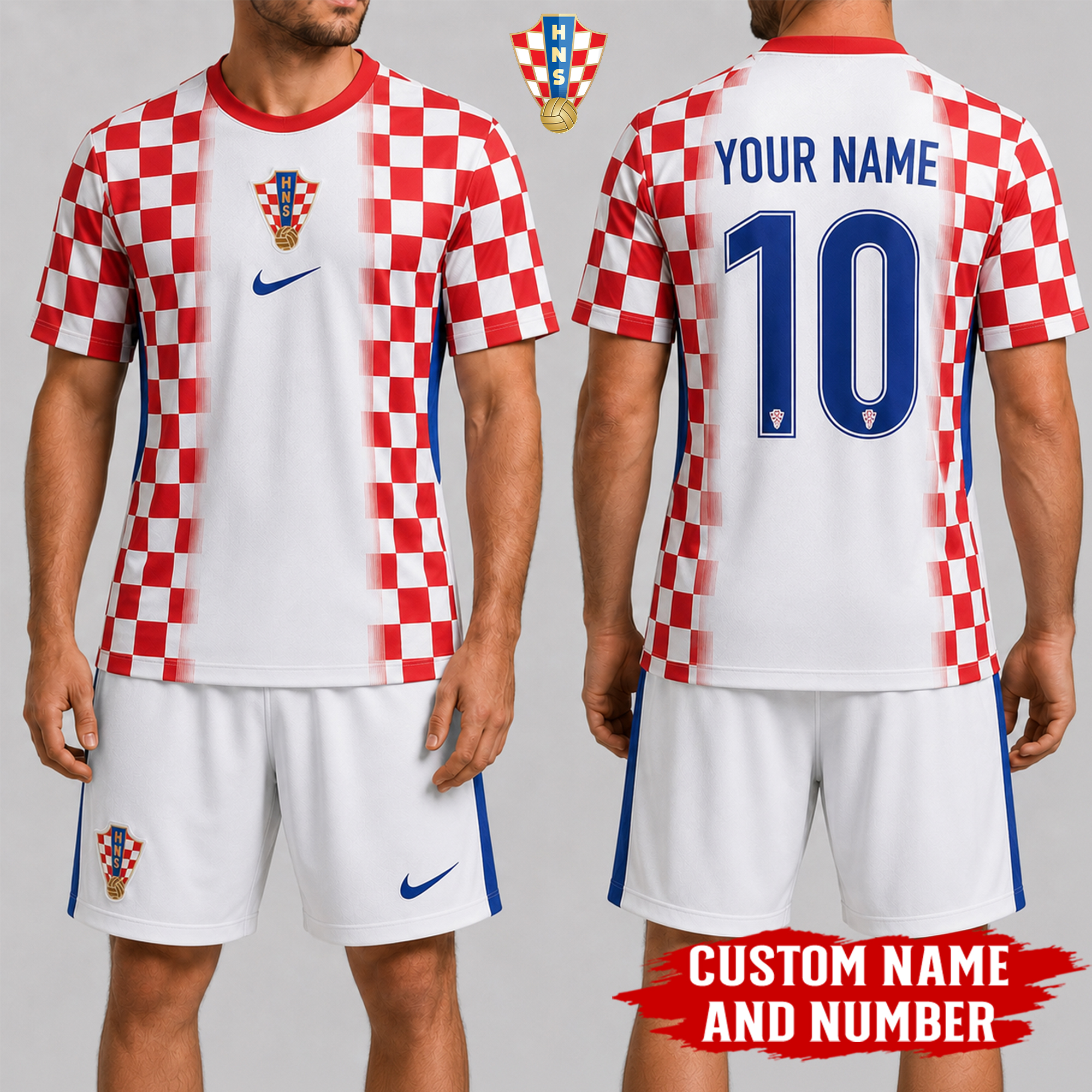 Croatia x Premium WC26 Personalized Soccer Set 3D Shirt TTH260502 - Image 2