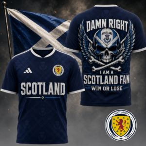 Scotland x Premium WC26 Skull Pride 3D Shirt TTH260507