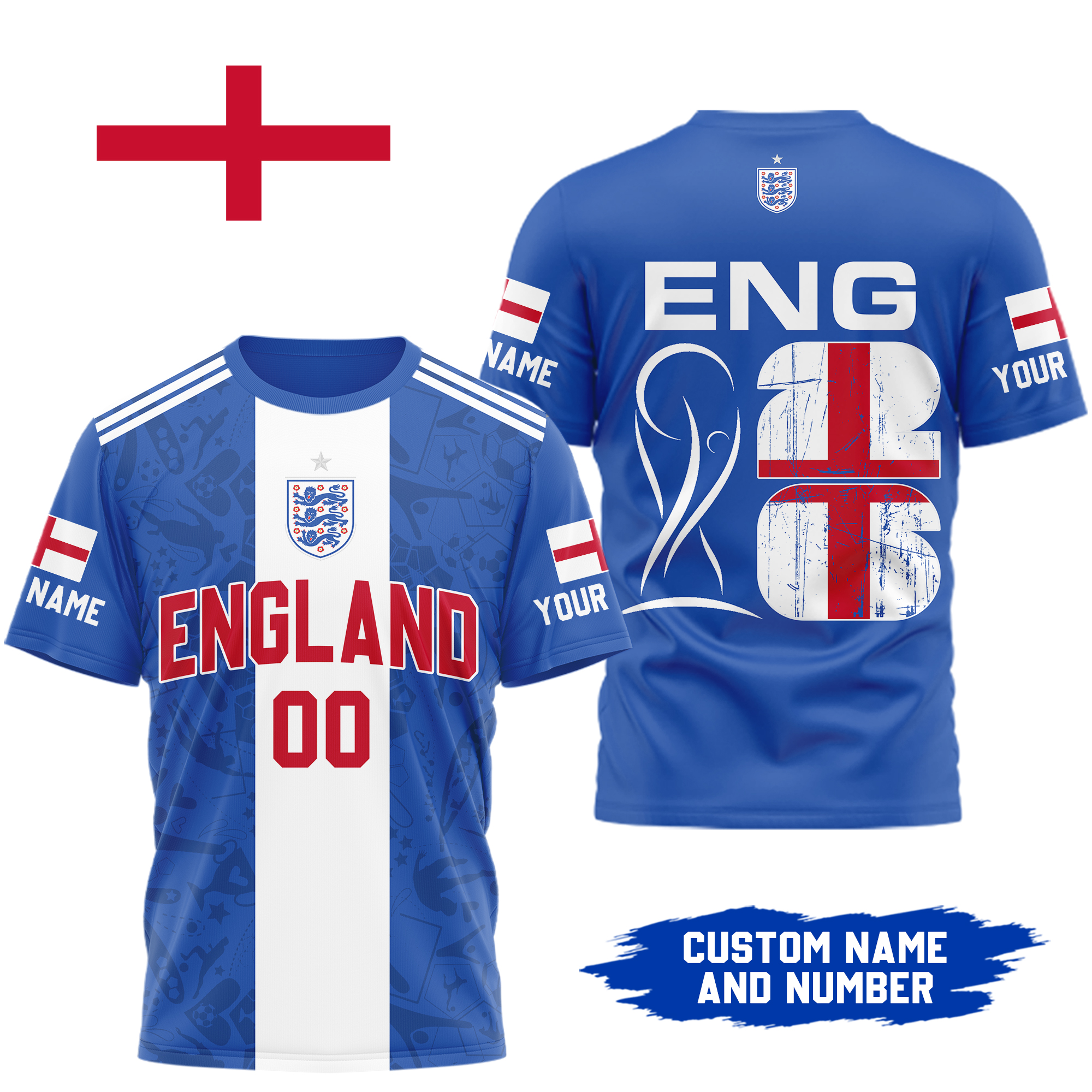 England x Premium WC26 Personalized Pride Legacy 3D Shirt TTH260508 - Image 2