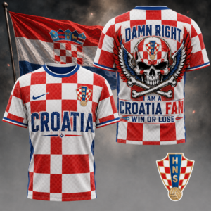 Croatia x Premium WC26 Skull Pride 3D Shirt TTH260507