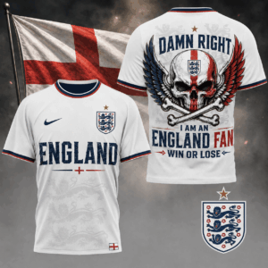 England x Premium WC26 Skull Pride 3D Shirt TTH260507