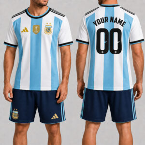 Argentina x Premium WC26 Personalized Soccer Set 3D Shirt TTH260502