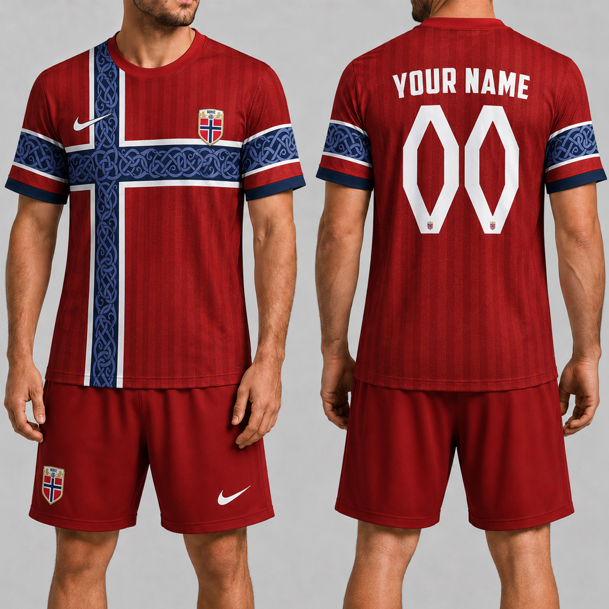 Norway x Premium WC26 Personalized Soccer Set 3D Shirt TTH260502