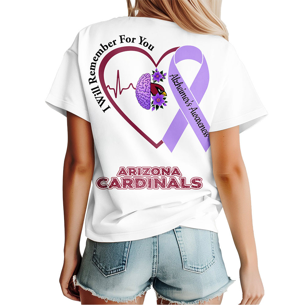 Arizona Cardinals x Premium NFL Memory Awareness 3D Shirt TTH260532 - Image 2