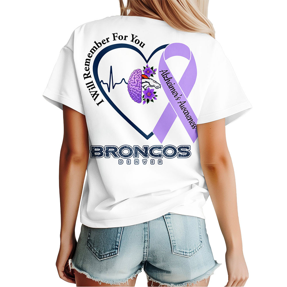 Denver Broncos x Premium NFL Memory Awareness 3D Shirt TTH260532 - Image 2