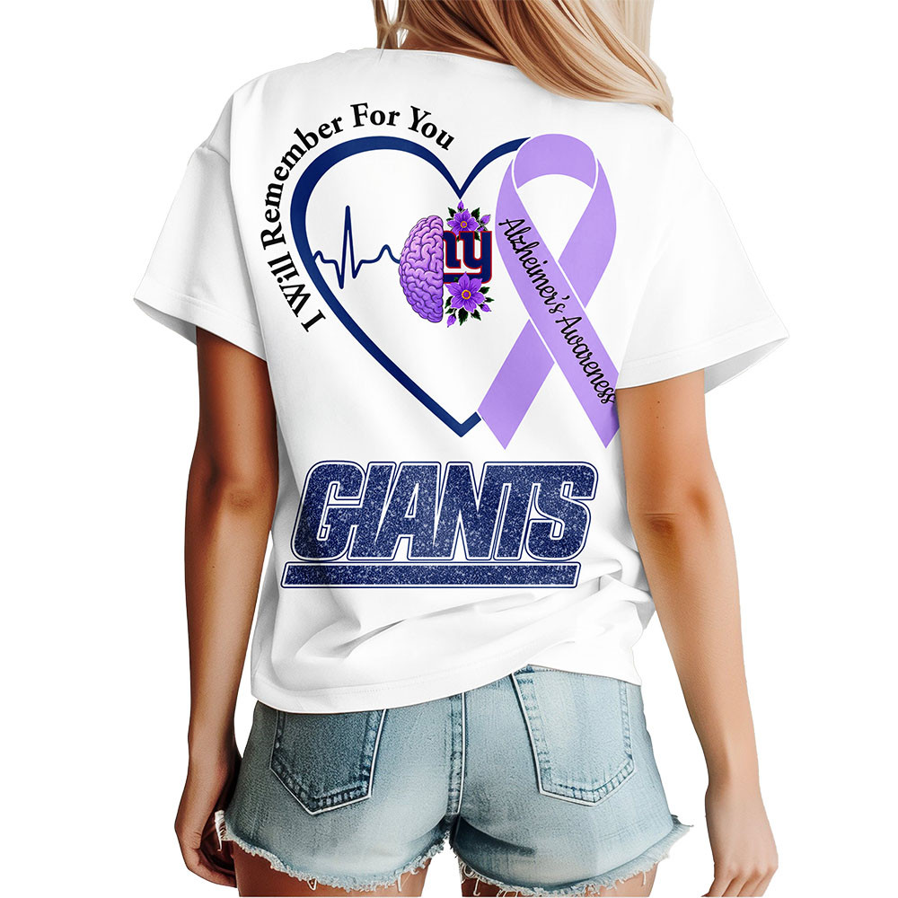 New York Giants x Premium NFL Memory Awareness 3D Shirt TTH260532 - Image 2