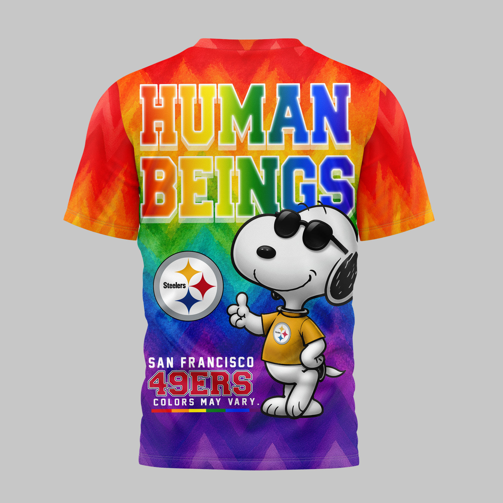 Pittsburgh Steelers x Premium NFL Rainbow Pride 3D Shirt TTH260537 - Image 3