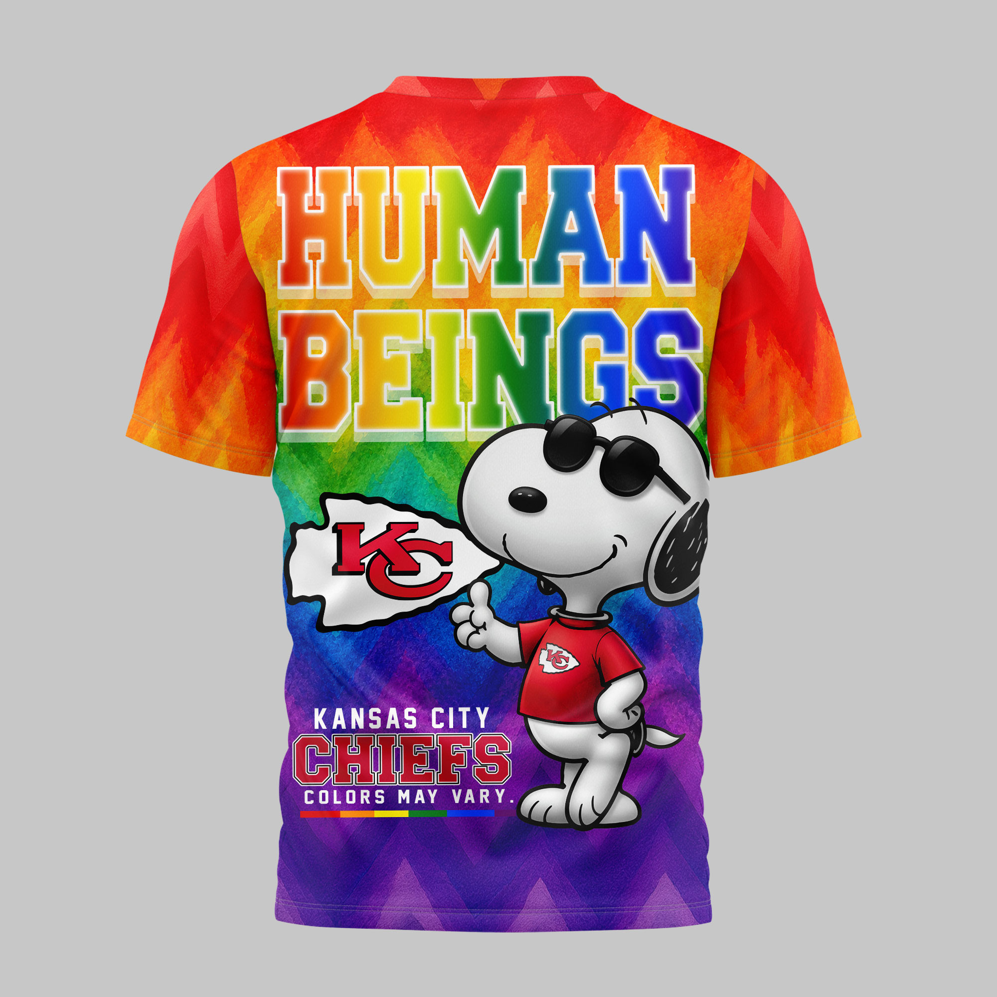 Kansas City Chiefs x Premium NFL Rainbow Pride 3D Shirt TTH260537 - Image 3