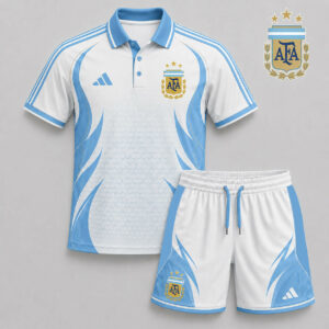 Argentina x Premium WC26 Country Pride Polo And Short Set TTH280531