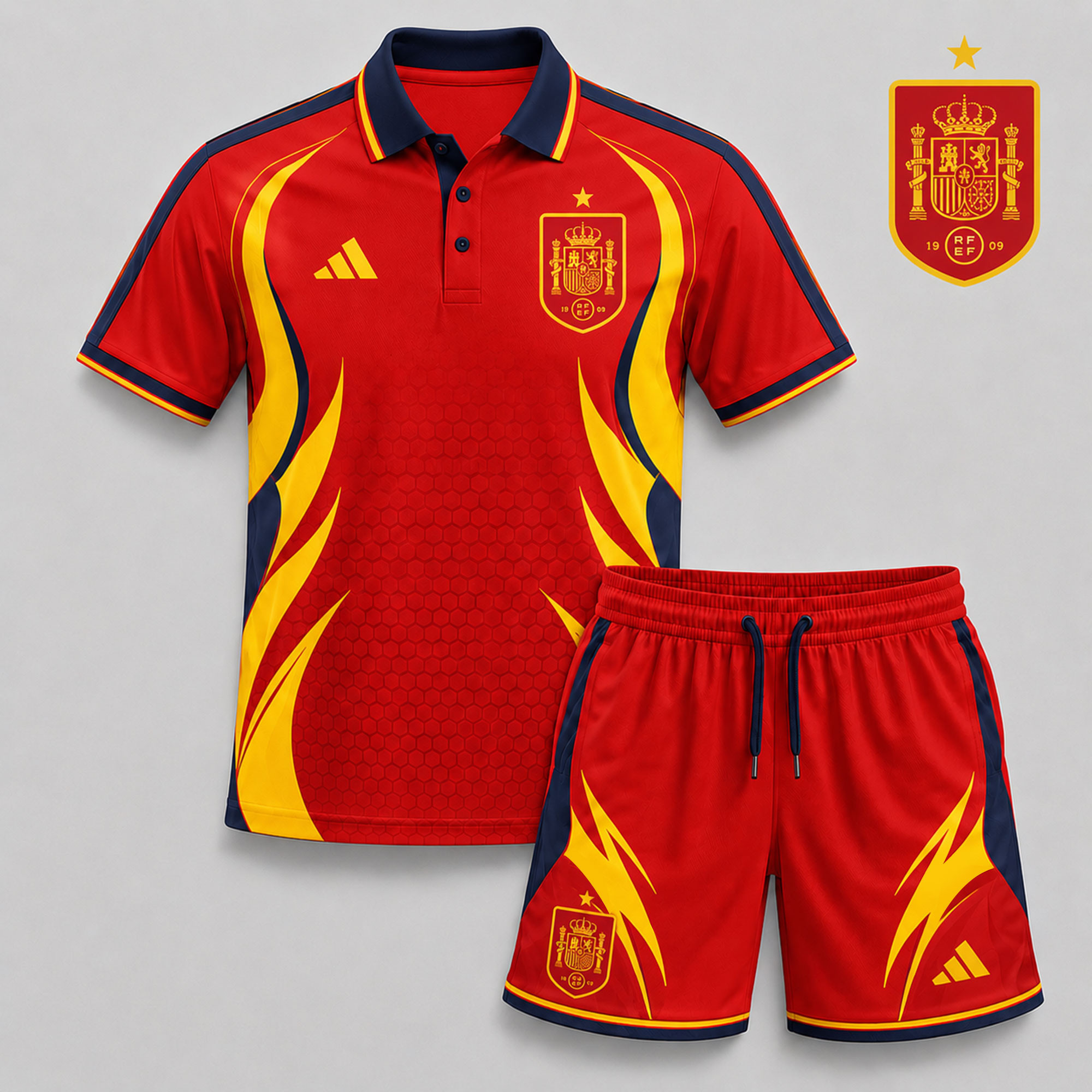Spain x Premium WC26 Country Pride Polo And Short Set TTH280531