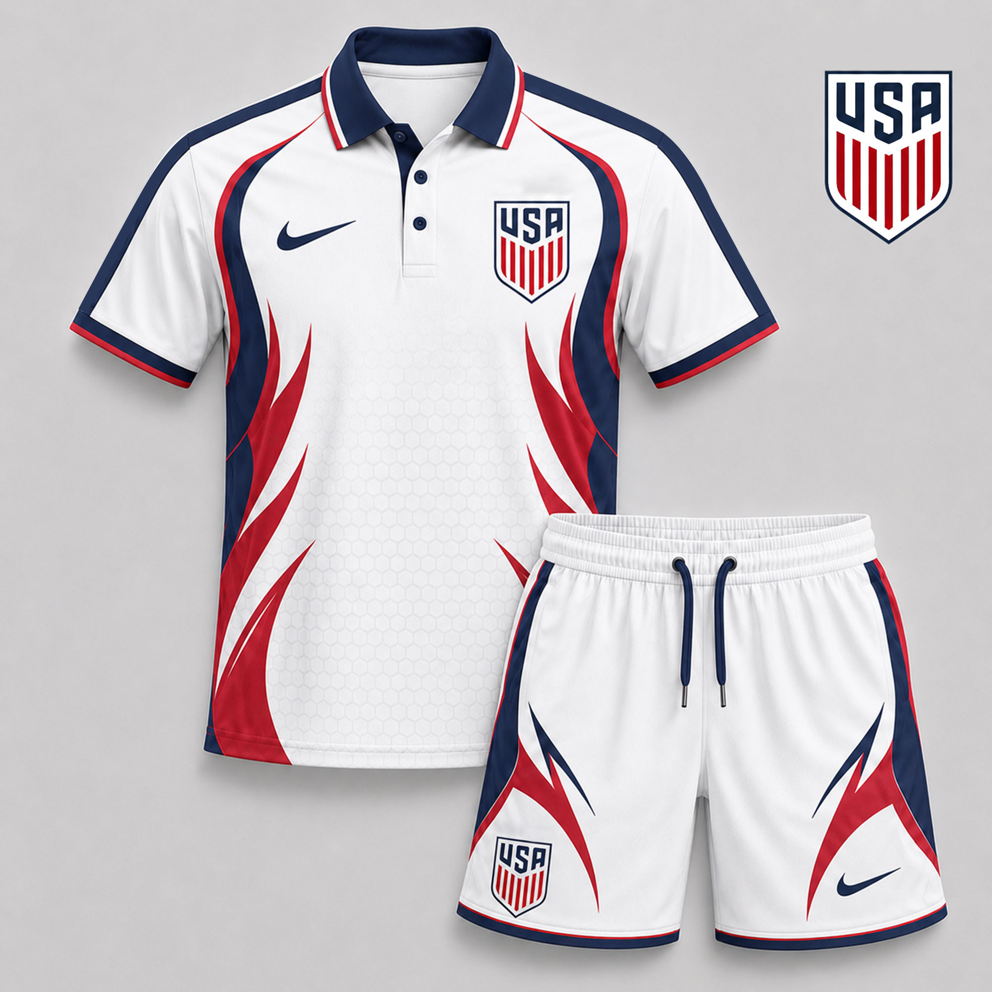 United States x Premium WC26 Country Pride Polo And Short Set TTH280531