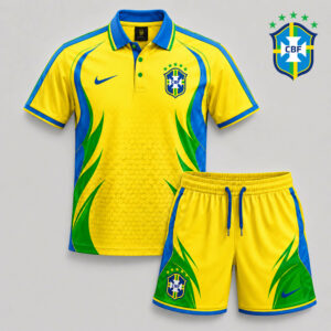 Brazil x Premium WC26 Country Pride Polo And Short Set TTH280531
