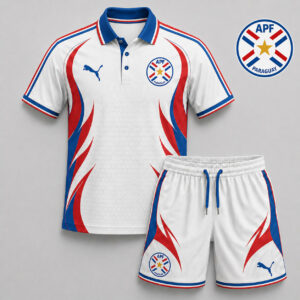 Paraguay x Premium WC26 Country Pride Polo And Short Set TTH280531
