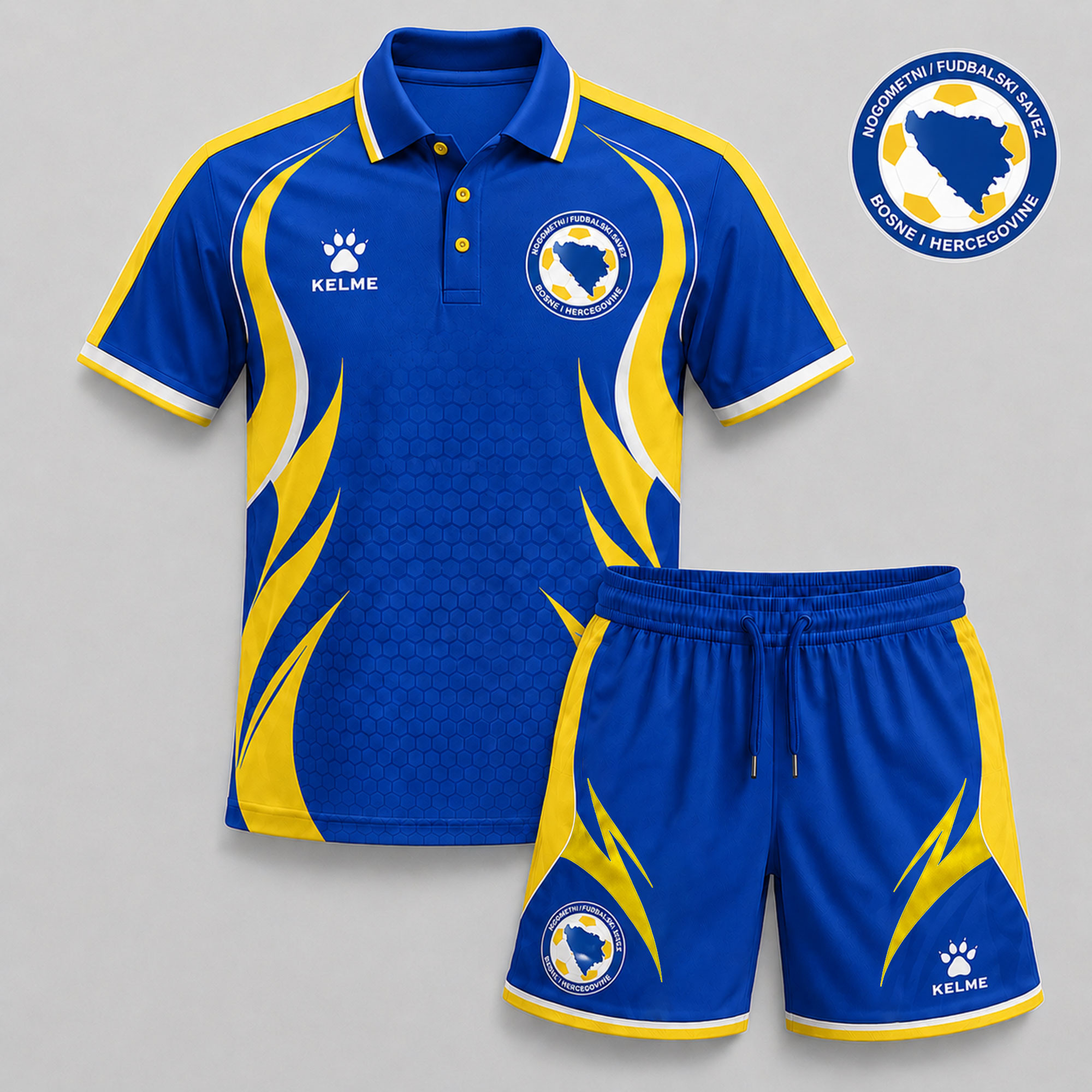 Bosnia and Herzegovina x Premium WC26 Country Pride Polo And Short Set TTH280531
