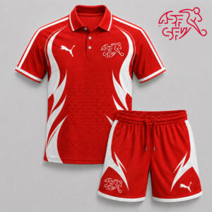 Switzerland x Premium WC26 Country Pride Polo And Short Set TTH280531